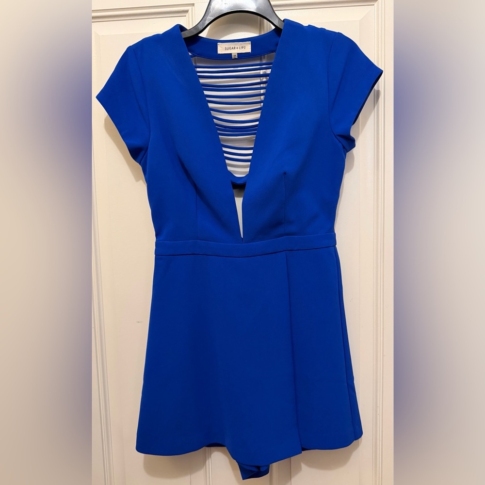 Sugar+L!PS Romper Bold Blue